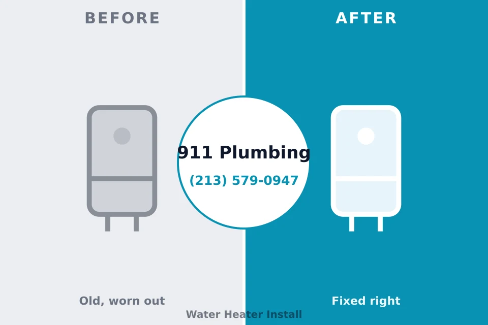 Before and after: plumbing repair New Britain, CT
